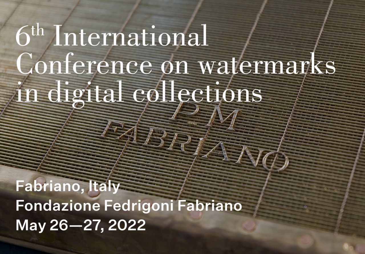 6th International Conference on watermarks in digital collections