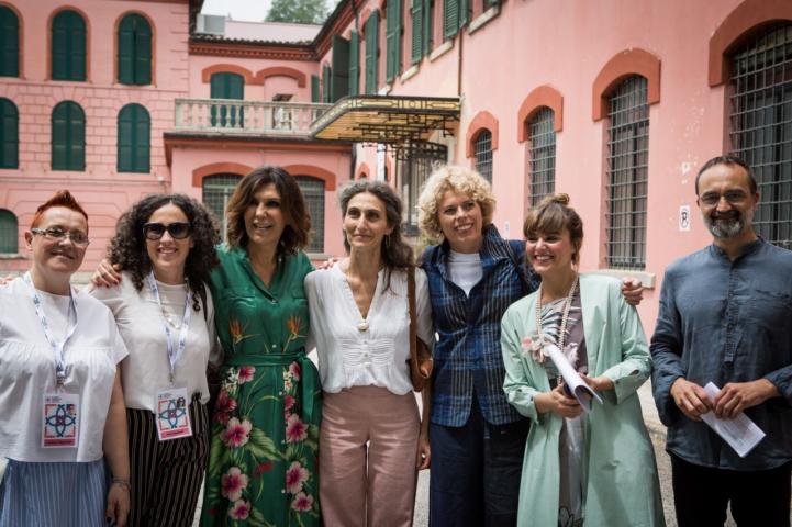 Opening with C. Medioli (FFF President) and Francesca Merloni (UNESCO Ambassador)