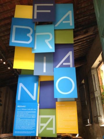 Anteprima allestimento mostra FABRIANO c/o l'antica limonaia del Giardino Corsini